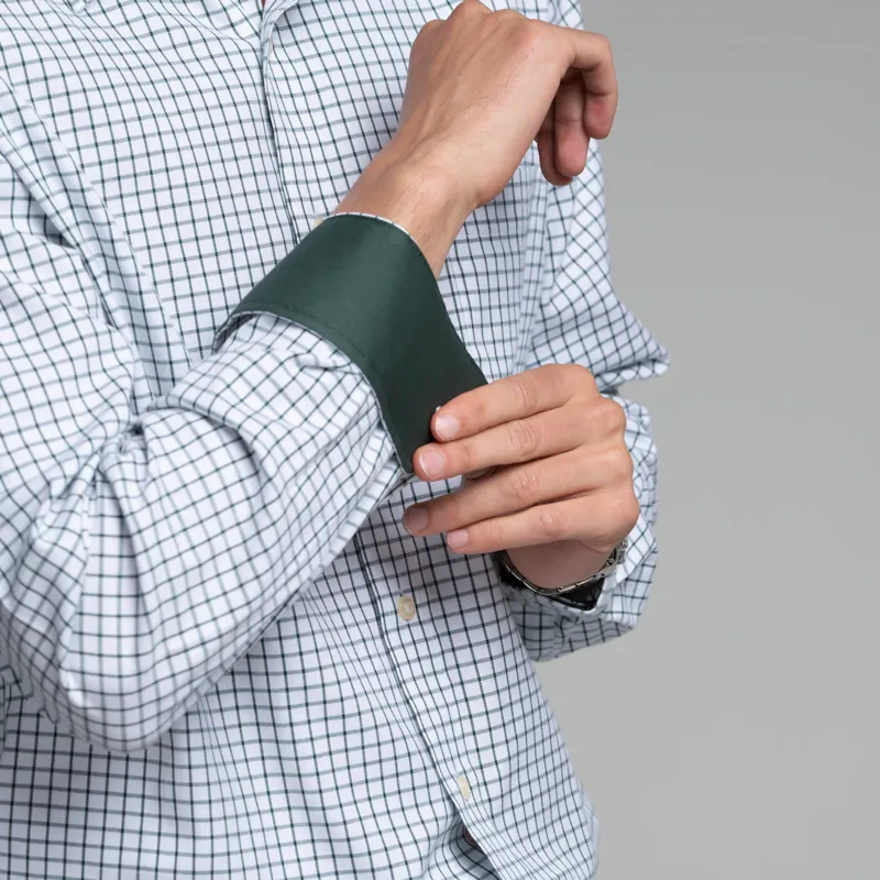 Schoffel Cambridge Check Shirt Dark Olive-2